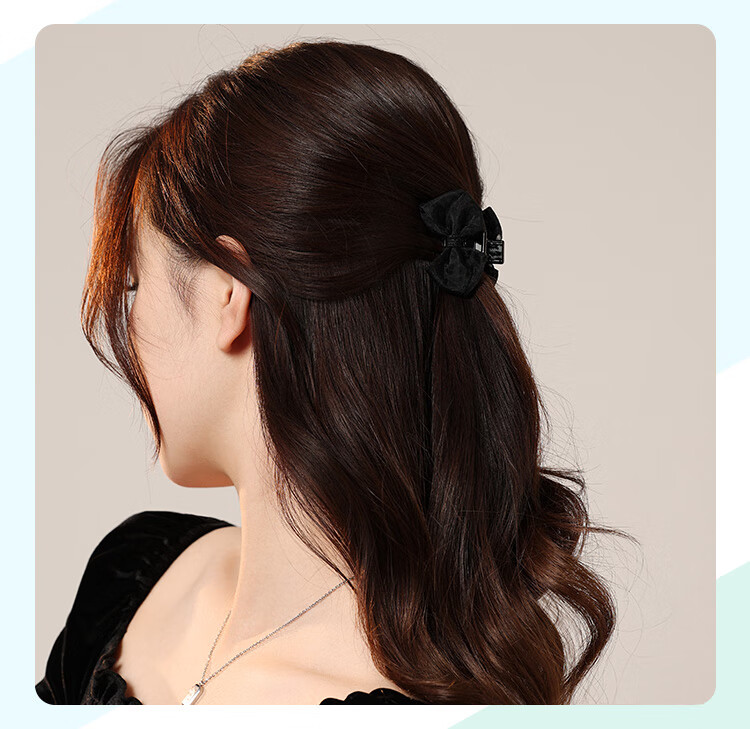 CHIMERA 2-Piece Bow Hair Claw Clips for Bangs and Side Hair, Princess Hair Clips for Women, Birthday Gift 7
