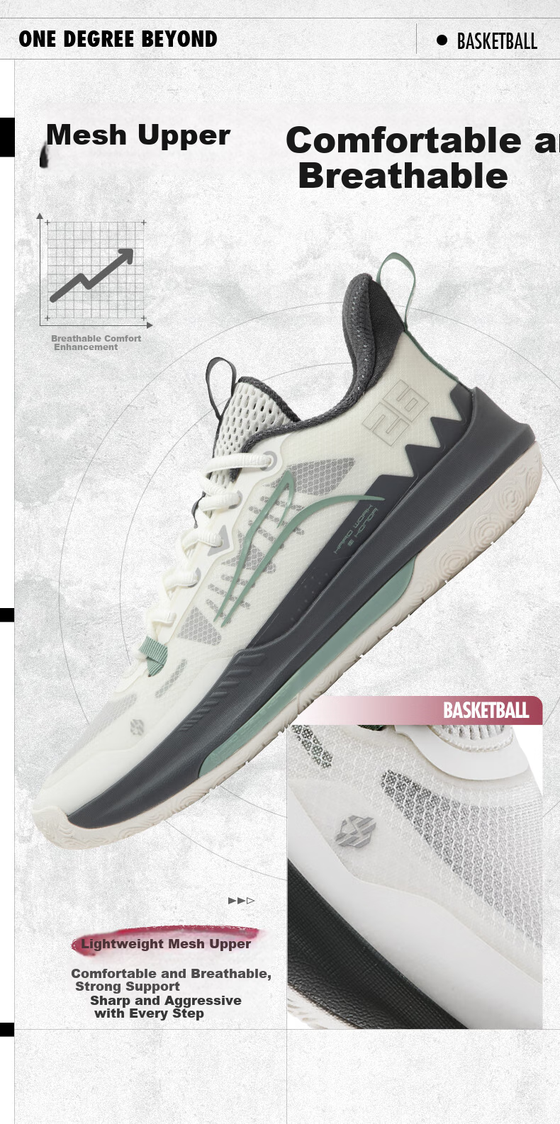 361° Basketball Shoes for Men, DVDTeam Dingweidi Spring Youth Breathable Professional Sports Shoes for Men, 672421113-4 2