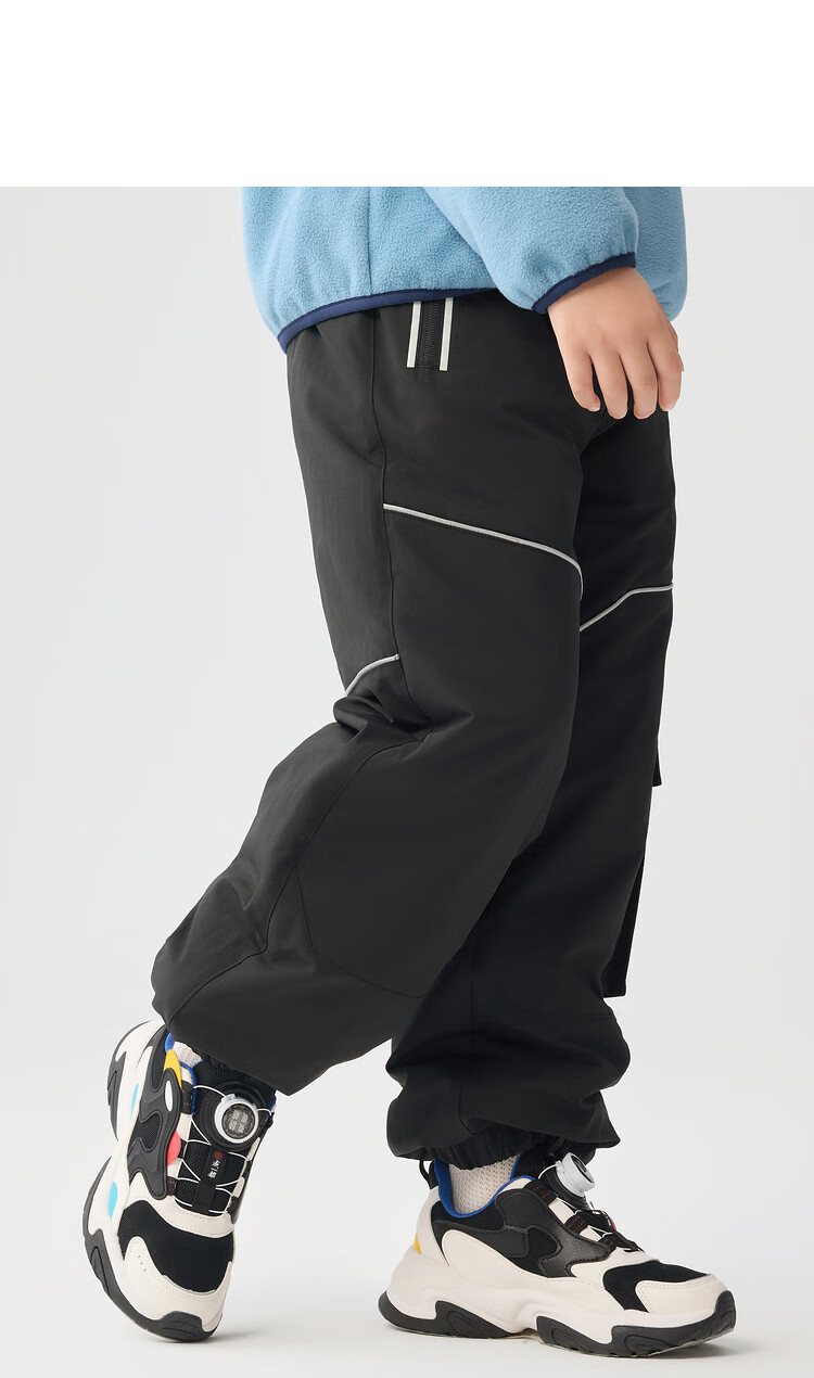 BALABALA Children's Clothing, Boys' Pants for Autumn And Winter, Girls' Sports Pants for Older Children, Kids' Long Trousers, Windproof 20