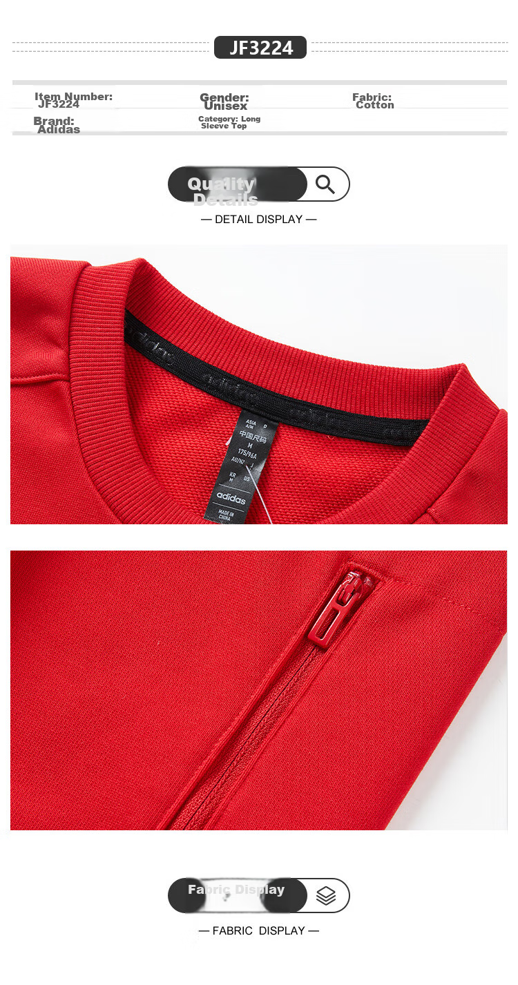 Adidas Men's Round Neck Simple Versatile Sports Fashion Trendy Sweatshirt 2XL 2