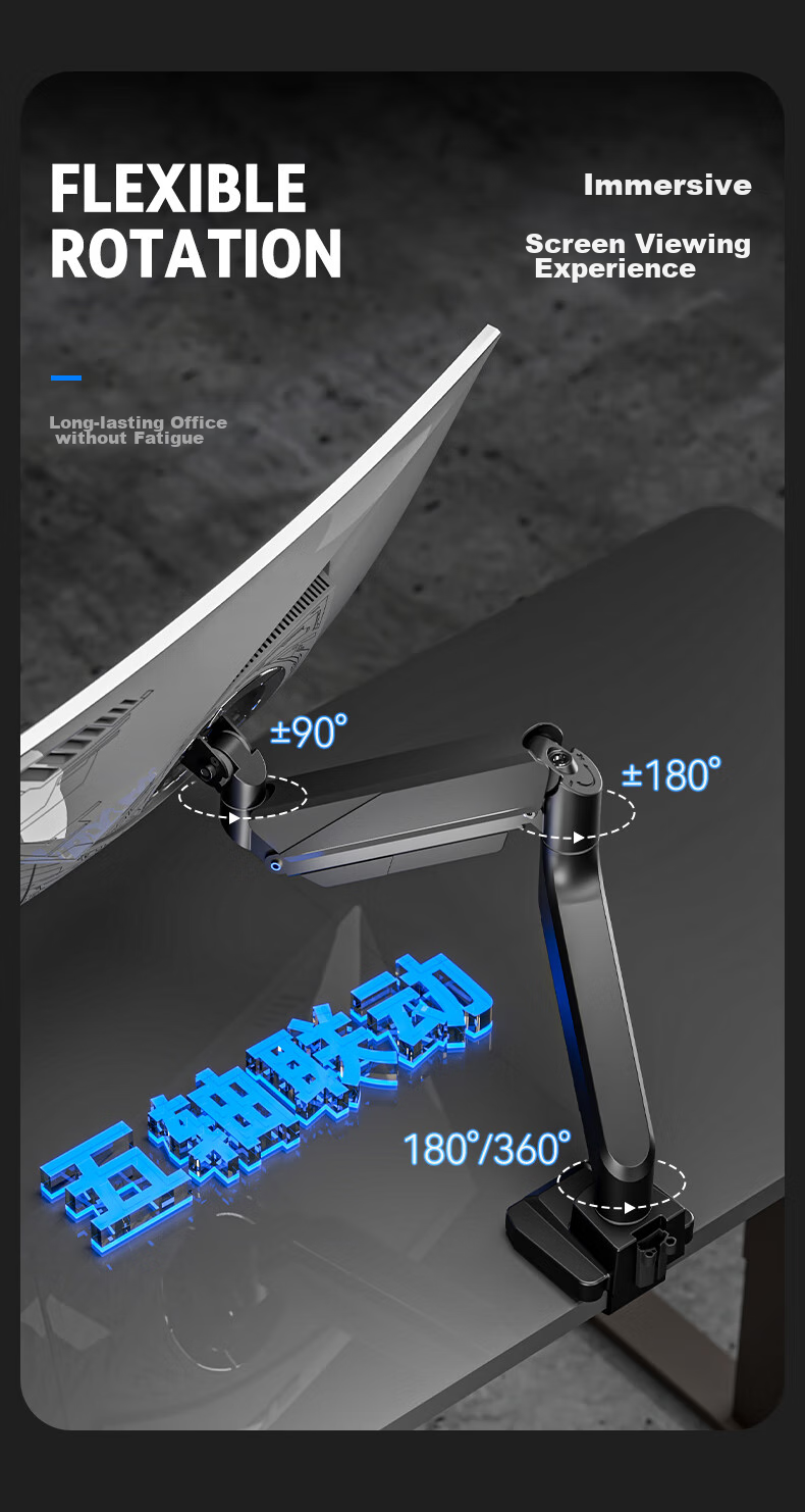 Songneng Monitor Stand, Computer Stand, Display Screen Stand, Monitor Riser, Mechanical Arm, Monitor Stand Arm, VESA Bracket with 20KG Load Capacity, T10-1W 8