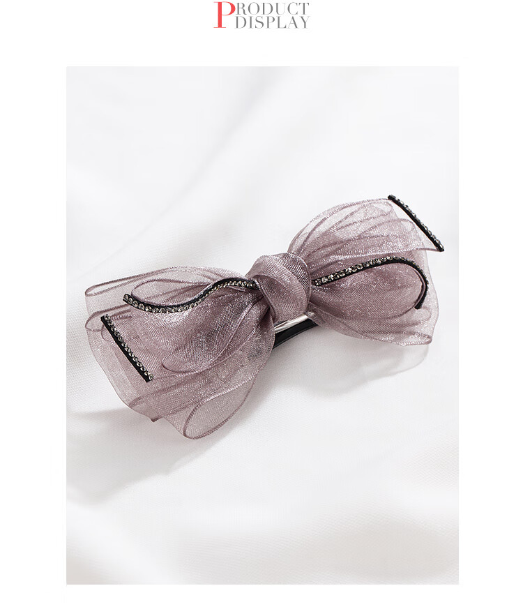 CHIMERA Korean Organza Bow Hair Clip, Ponytail Barrette, Half-Up Hairpin, Hair Accessory for Women, Mid-Autumn Festival Gift 9