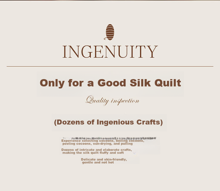 FUANNA Yumingshun 100% Silk Comforter for Winter, Single Warm Thick Duvet Insert, 4 Jin (2kg), 152*210cm, Gree 12