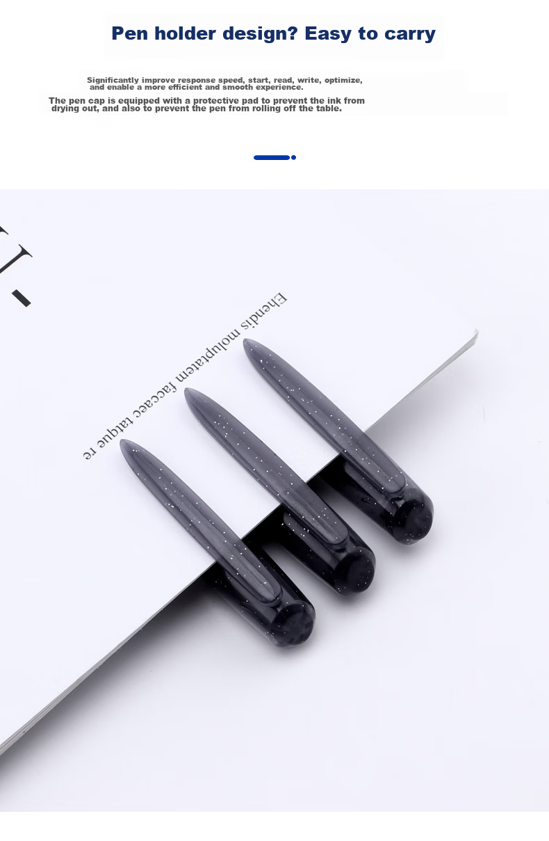 BAOKE PC1808 Gel Pen Full Needle Tube 0.5mm Student Pen Stationery Office Signing Pen Black 36 Pcs/box 6