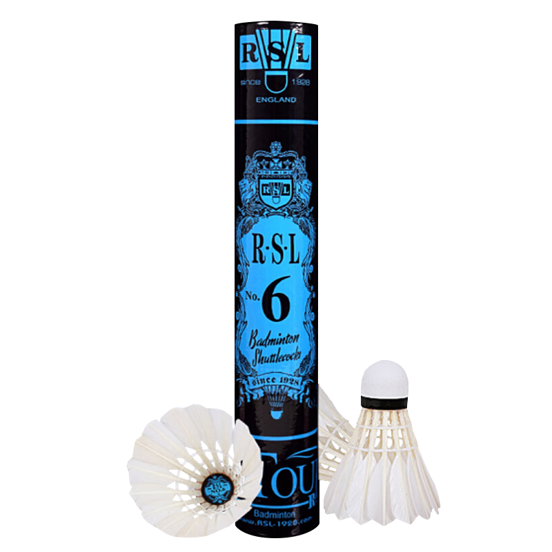 RSL Badminton Shuttlecocks, Stable And Durable RSL6 Duck Feather, Speed 76, 12 Pieces Per Tube