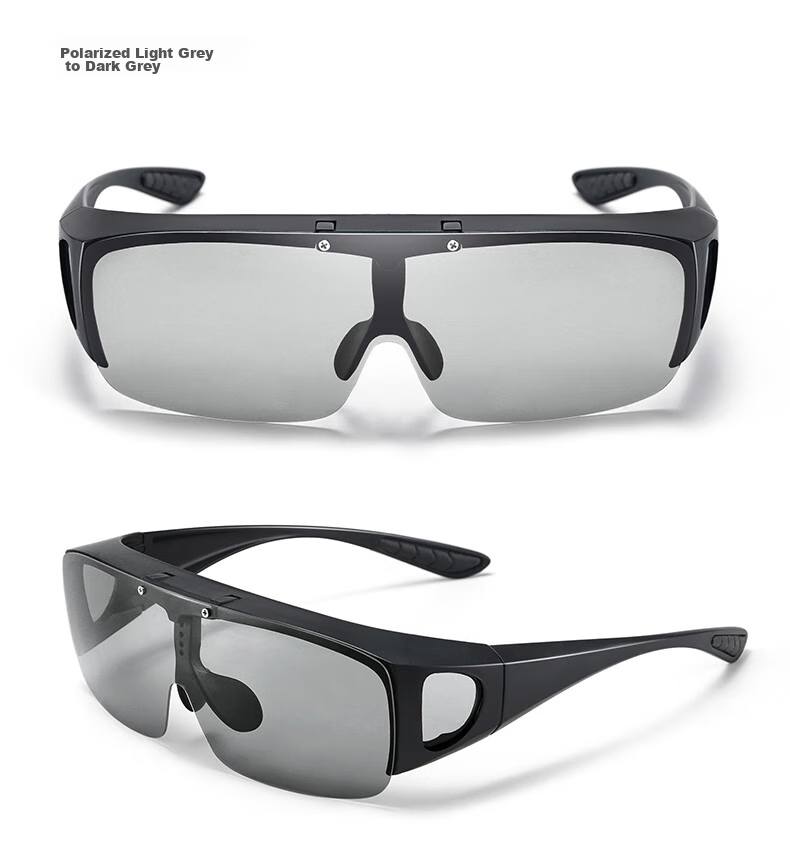 LESCA LUNETIER Clip-On Sunglasses for Nearsighted Men, Polarized Driving Glasses, Night Vision Eyewear, Day And Night Dual-Use Sunglasses Clip for Wome 13