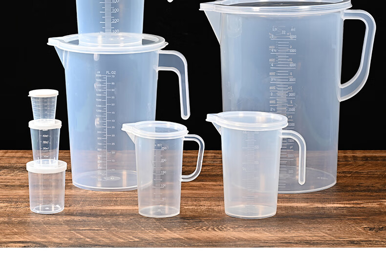 Babike Measuring Cup, 1 Liter * 1 with Lid, Food-Grade PP Plastic, Kitchen Baking Water Cup, Heat-Resistant Milk Measuring Cup 10