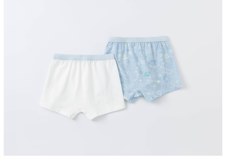 DAVE & BELLA [Two-Pack] Boys' Elastic Boxer Briefs 2024 Children's Boxer Shorts Baby Underwear 19