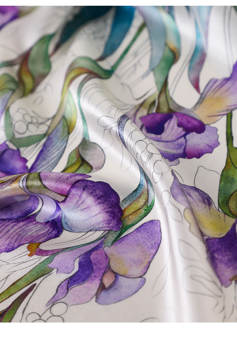 Hangsifu Silk Scarf, Mulberry Silk Neck Scarf for Women, Inner Wear, Neck Protection, Small Square Scarf, Scarf, Practical Birthday Gift for Mom 19