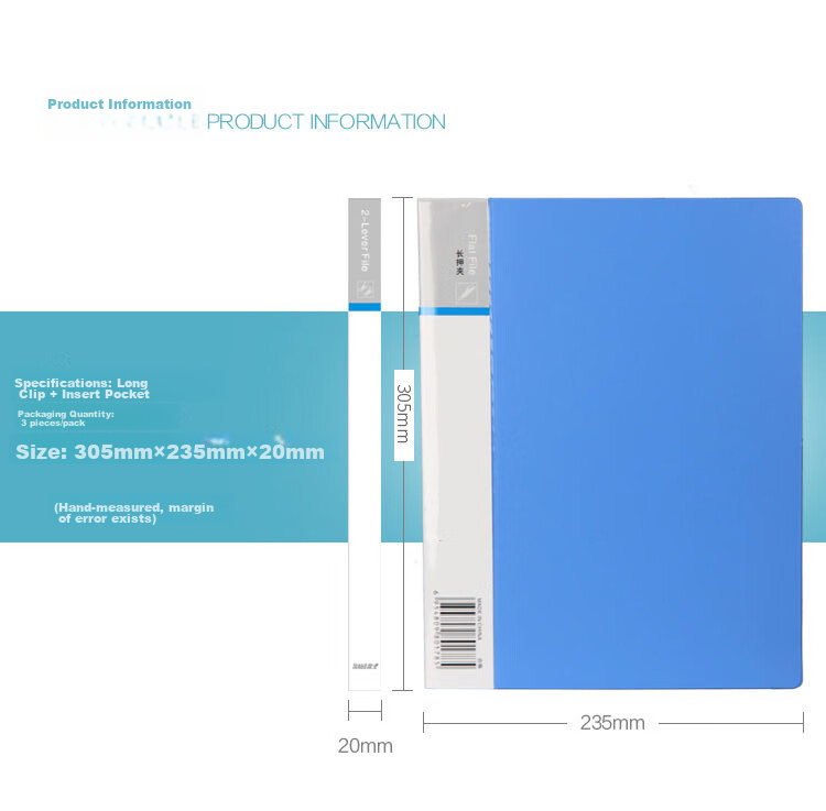 TANGO File Folder A4 Document Folder with Double Strong Clips, Morandi Green 1 Piece, Exam Paper Folder Archive Folder Metal Clip Financial Office Stationery Storage Folder 2