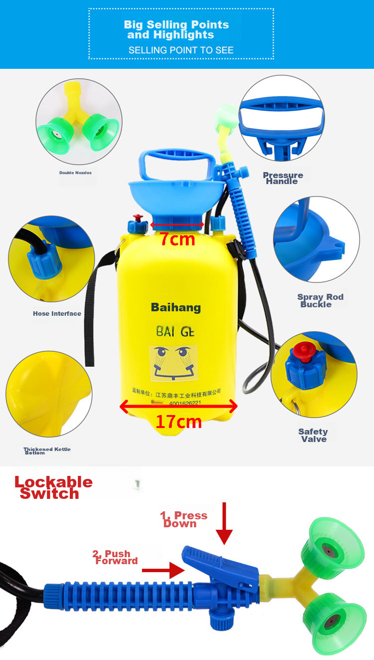 BAIGE Eye Wash Station, Industrial Workshop Factory Laboratory Hospital Emergency Mobile Double-Port Rinse, Stainless Steel Vertical CW867411 4