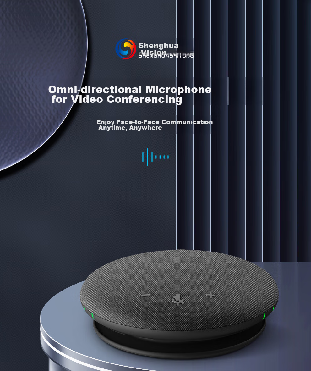 SHENGHUASHITONG Video Conference Octopus Omnidirectional Microphone, Bluetooth Wireless Main Mic + Extension Mic, 8-Meter Pickup Radius, Desktop Speaker, for Tencent WeChat, DingTalk, SH-M04SEX 1