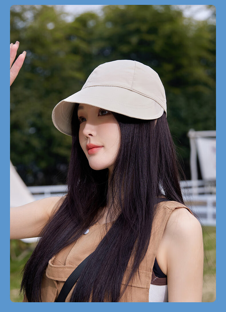 GRGN Sun Protection Hat for Women, Summer Fisherman Hat, Sun Visor Cap, Baseball Cap, Outdoor Face-Covering Travel UV Protection Hat for Wome 10