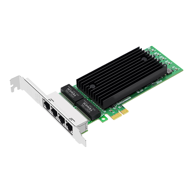 EB-LINK Intel 82576 Chip, PCIe X1 Gigabit Four-Port Network Card, 82576-T4 Electrical Port, E1G44ET Desktop Internal Wired Network Card