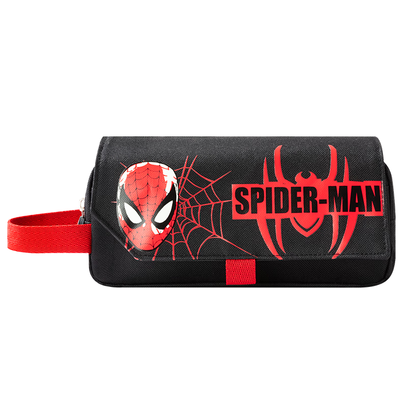 Disney Large Capacity Three-Layer Pencil Case Multifunctional Portable Handheld Pencil Storage Bag Graduation Gift Spiderman