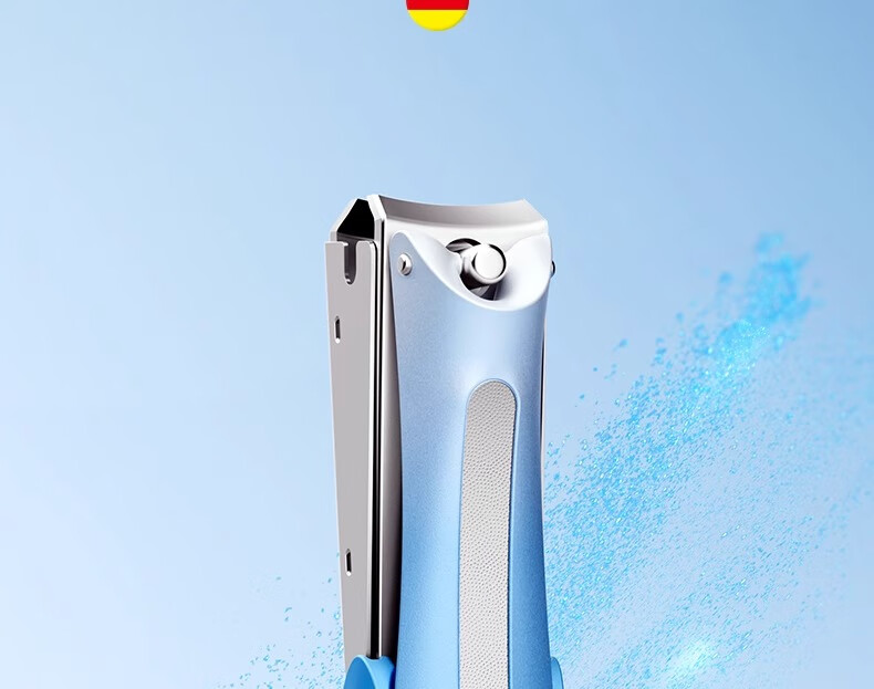 MR.GREEN German Anti-Splash Nail Clipper, Large Double File Nail Nipper with File, Thickened Imported Stainless Steel Time-Saving Scissors, 2-Piece Set Mr-1138BU Glass File 1