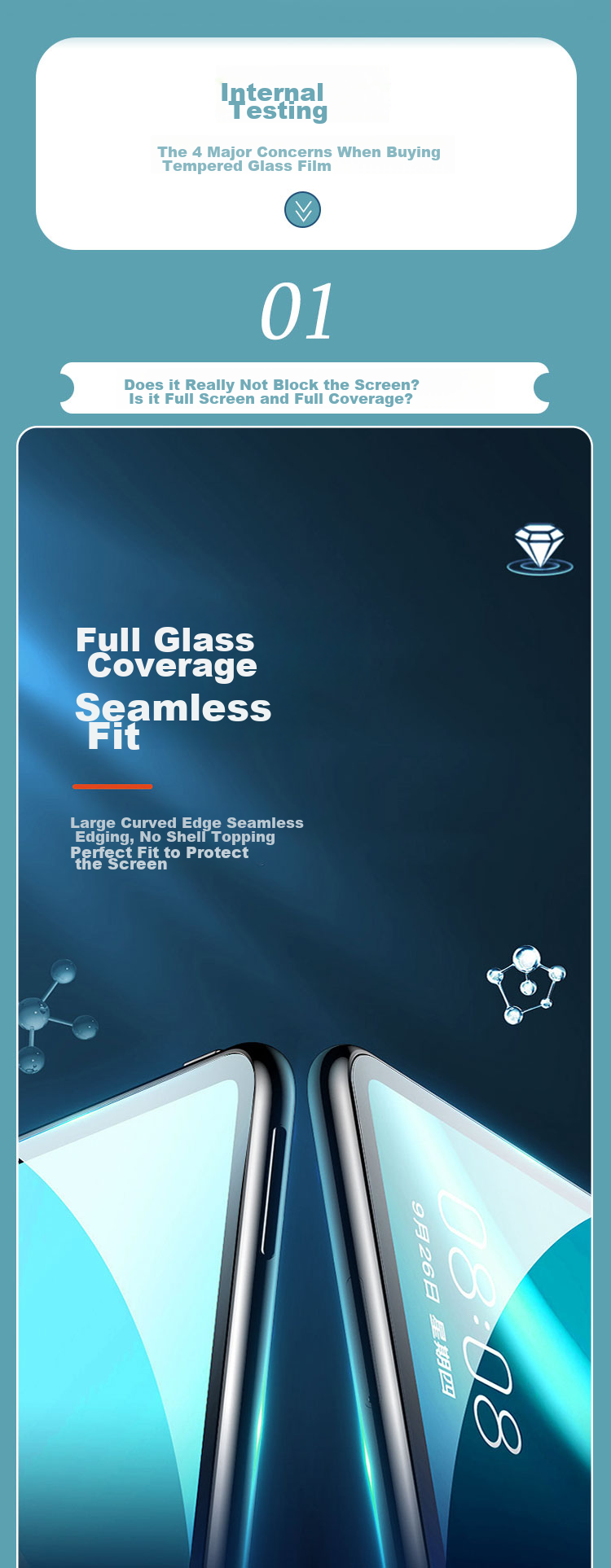 Kulefeng Tempered Glass Screen Protector for MatePad 11.5 S Dynamic Edition 2025, Compatible with MatePad Air 24/23 11.5-Inch Models, Full Screen High Definition Anti-Fingerprint Protective Film 5
