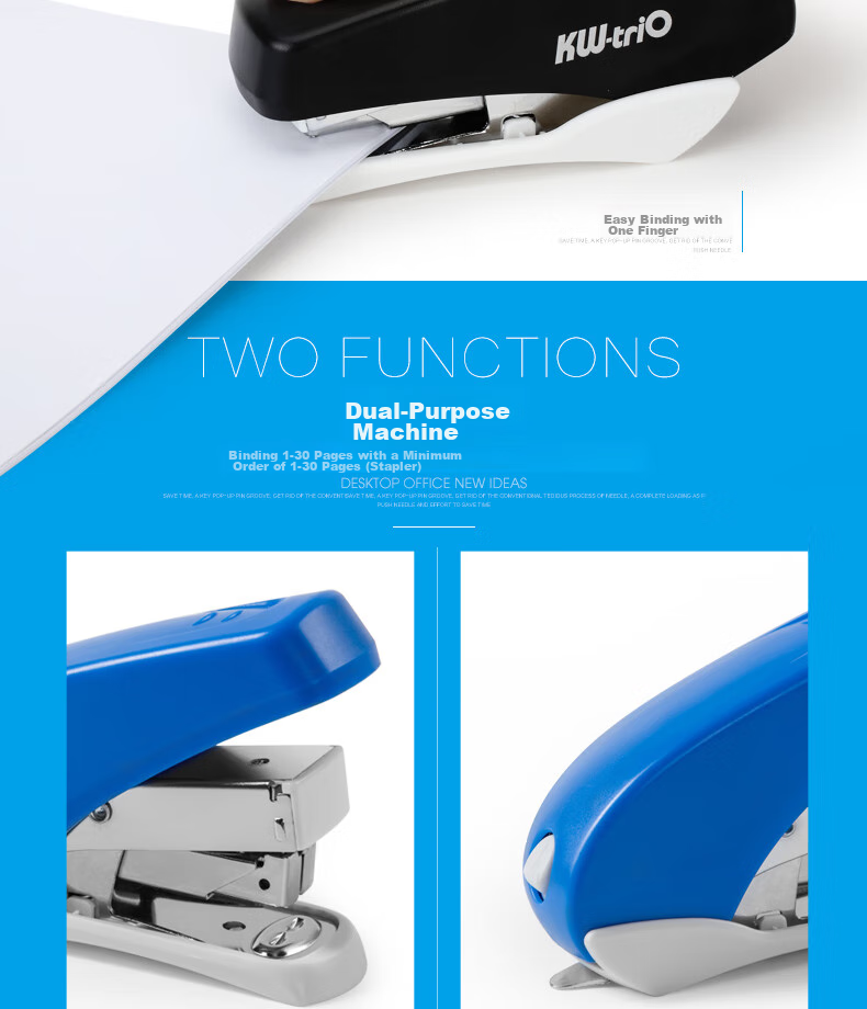 KW-Trio Air-Feel Stapler, Large Size, for Students And Office Use, Thick Stapler, Can Staple up to 40 Pages 1