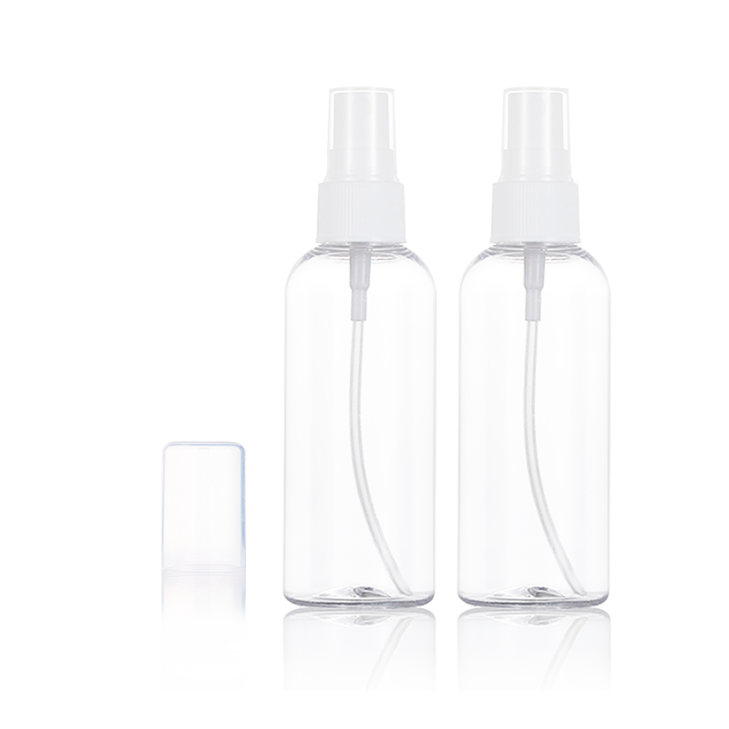 UPLUS Spray Bottle Travel Refillable Set, 2-Pack 80ml Alcohol Spray Bottles, Empty Bottles with Pump Dispenser