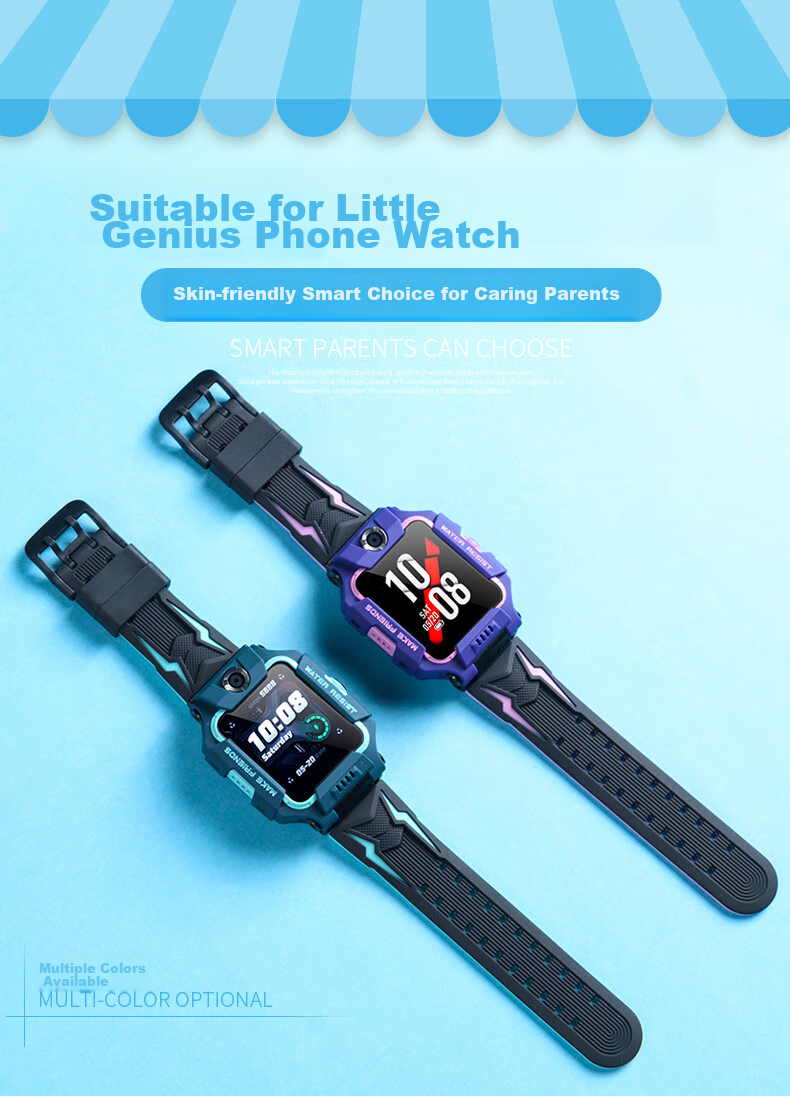Iboann Suitable for Xiaotiancailiao Z11/Z10/Z9/Z8 Smartwatch Pro Z6A Peak Edition Magnetic Clasp Silicone U5/N3 Children's Z7S/d3 Universal Q2A/Z1S Strap 1