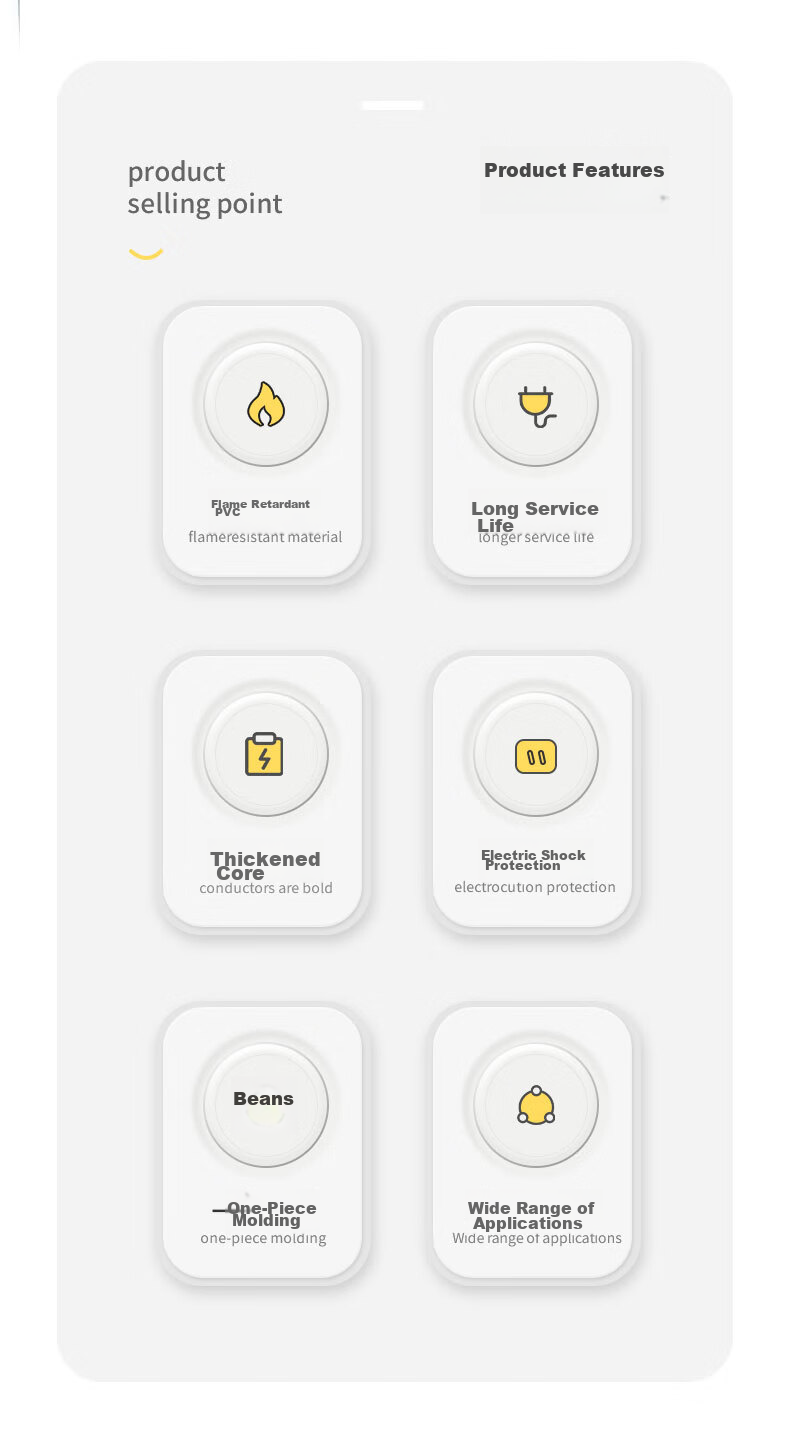 Kyfen Frostproof Waterproof Socket Energy-saving Integrated Core Child Protection 10A to 10A 2m Australian Standard Extension Cord 2