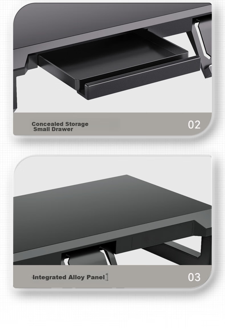 ICE COOREL Monitor Riser T2, Aluminum Alloy Panel Computer Stand, Monitor Screen Riser, Desktop Computer Desk Support 11