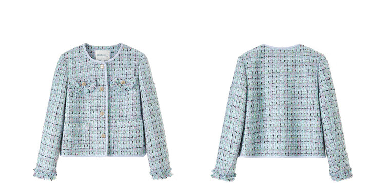 Sentubila Luxury Elegant Little Chanel Style Short Jacket for Women Spring Autumn High-end Youthful Pink Quilted L 16