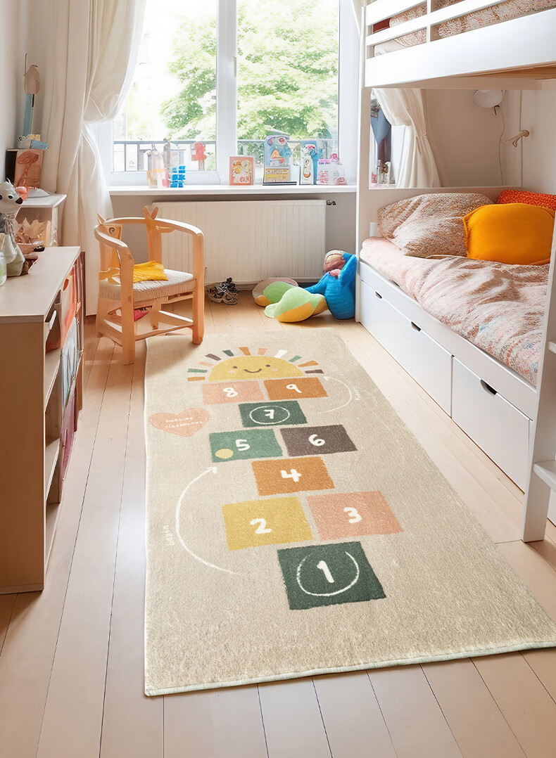 Keecy Non-Slip Kids Room Carpet Bedroom Balcony Boys Crawling Mat Thickened Wash-Free Girls Study Reading Area Rug 9