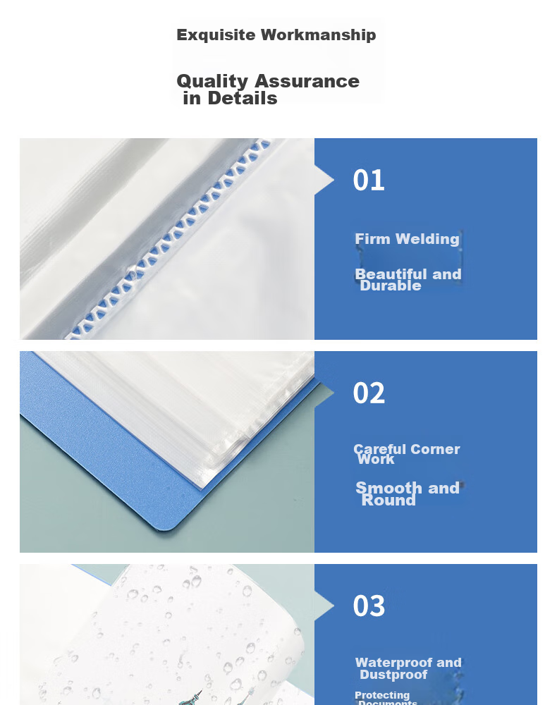 M&G 10 A4/60-Page Document Folders, File Insert Pockets, Student Exam Paper Storage Bags, Certificate And Sheet Music Collection Books, Office Supplies ADM929Z5 12