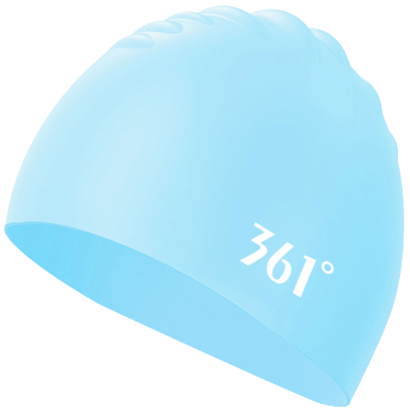 361° Swimming Cap for Men And Women, Waterproof Ear Protection, Comfortable Non-Binding, Enlarged Silicone Adult Long Hair Professional Training Swim Cap