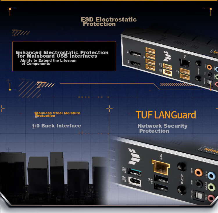 ASUS TUF GAMING B760M-PLUS WIFI II Chuangpaoshou Second Generation DDR5 CPU 14600KF/14700KF (Intel B760/LGA 1700) 17