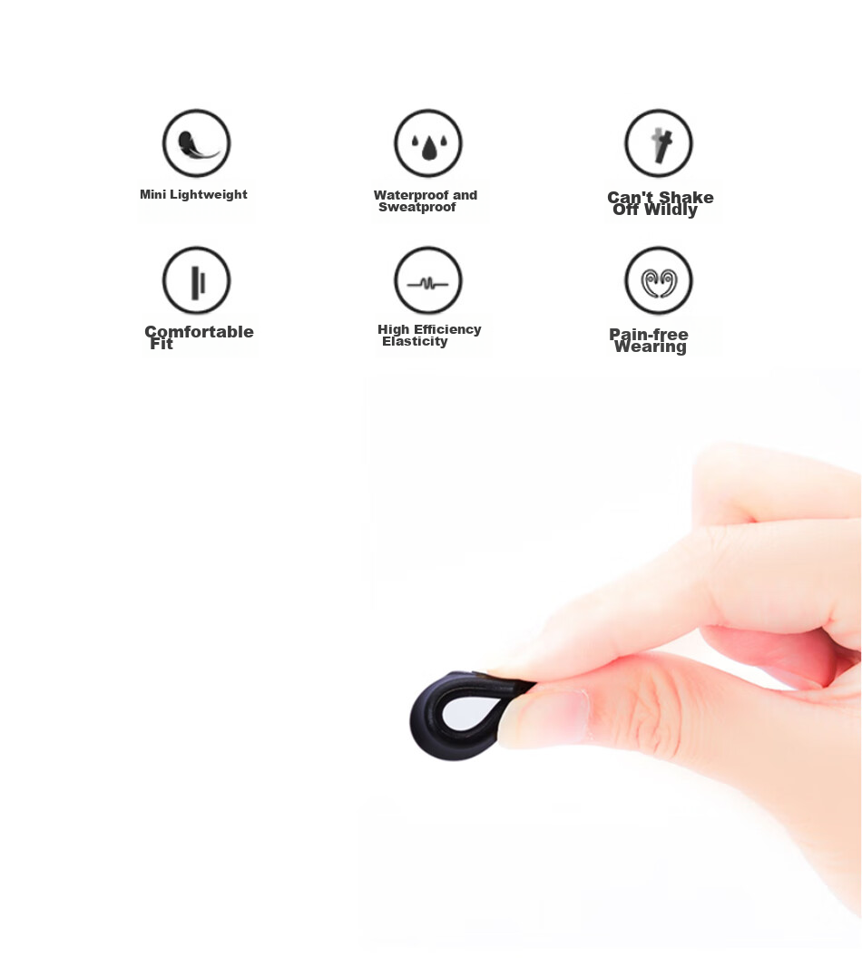 DRATRA Non-Slip Silicone Ear Hooks, Anti-Fall Eyeglass Temple Covers, Anti-Drop Glasses Leg Covers, Ear Hook Fixation Device, Ear Clip, Ear Back Accessories 2