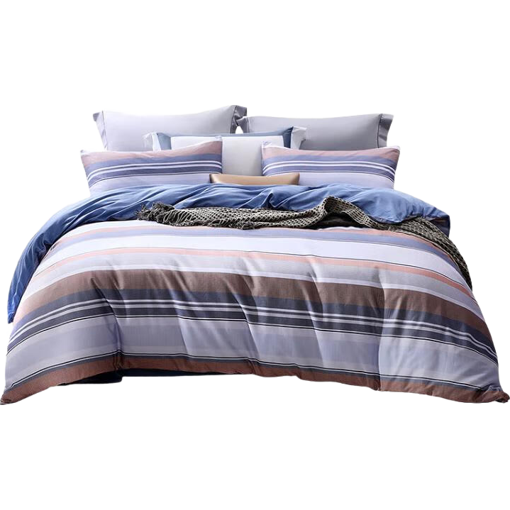 FUANNA Pure Cotton Bedding Set, Three-Piece Single Student Dormitory Set, All-Cotton Bed Sheet And Duvet Cover 152*210cm