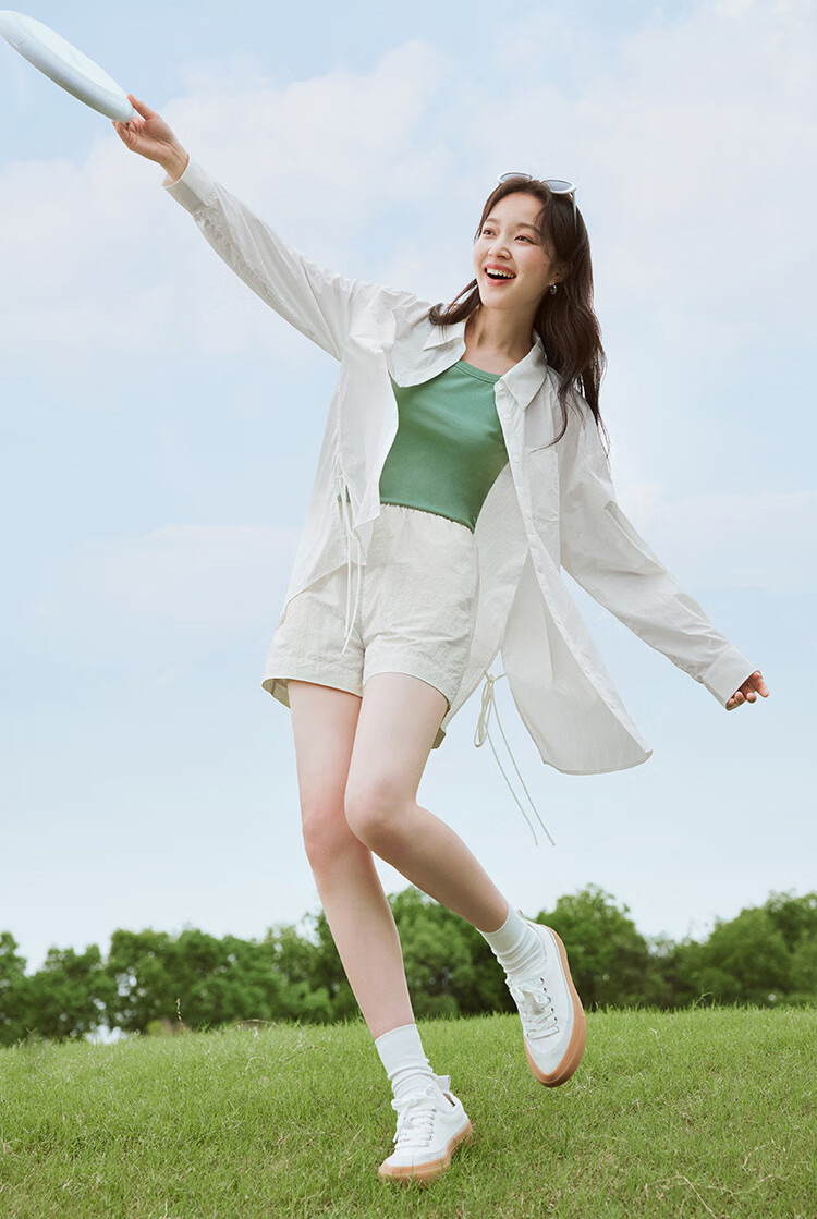 INMAN UPF100+ Sun Protection Shirt for Women, Summer Fashion Blouse Jacket, Bean Green Color, Size L 4
