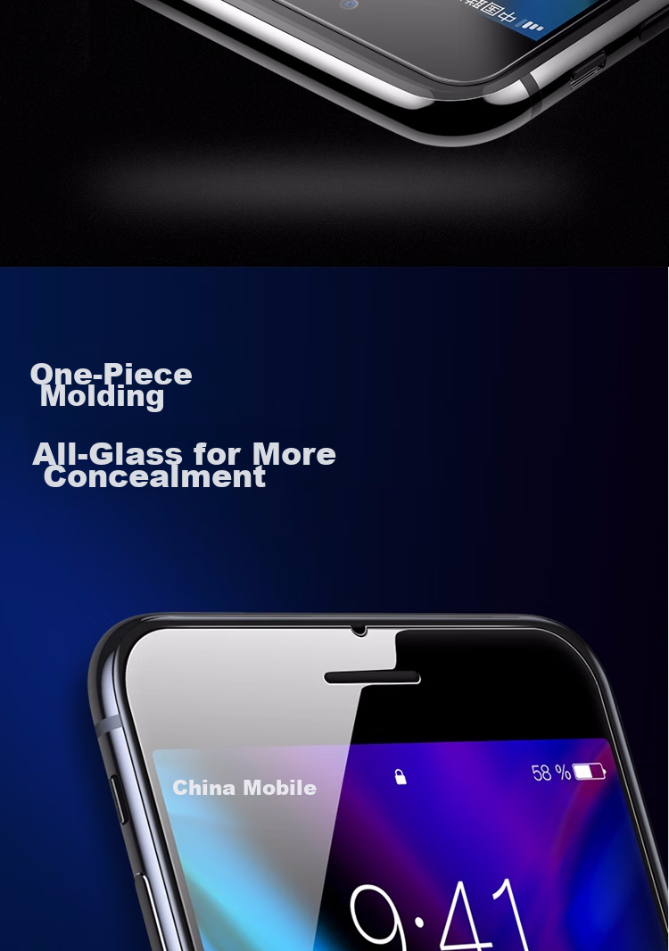 ESCASE [Two Pieces] IPhone 8 Plus/7 Plus/6S Plus Tempered Glass Screen Protector, High-Definition Screen Coverage Non-Water Gel Film, Front Glass Film 11