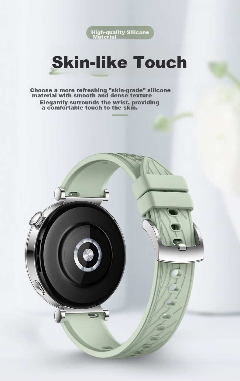 Weiqiantu [Women's Silicone] Watch Band Compatible with Huawei GT7/GT6/GT5/Watch6/6pro/watch5/GT5Pro/GT4, Women's Sports Silicone Strap, 41mm 4