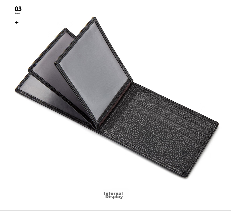Meizhouyeniou Driver's License Holder, Leather Card Holder, Top-Grain Cowhide Wallet, Black Birthday Gift for Boyfriend 12