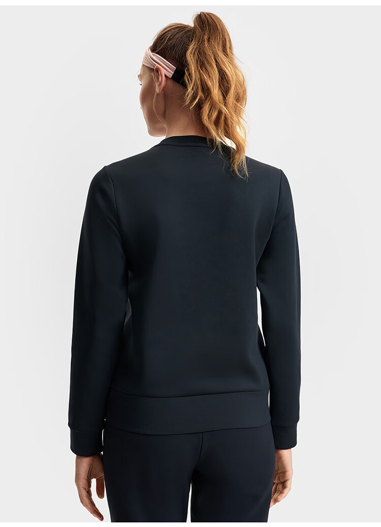 FILA Official Women's Pullover Hoodie, Autumn And Winter Fitness Sports Simple Basic Knit Top 16