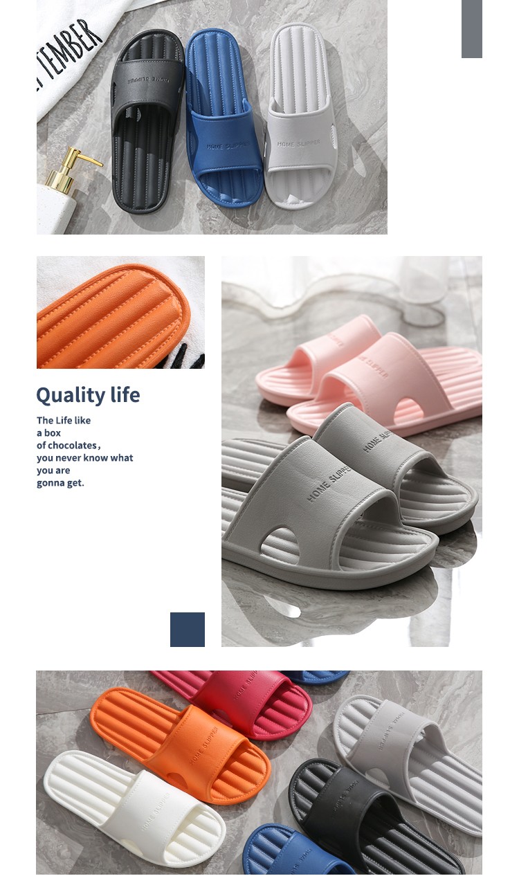 YUZHAOLIN Slippers for Men, Indoor And Outdoor Use, Suitable for Bathing, Non-Slip, Home Couple Sandals for Women, Pink, Size 40/41 8