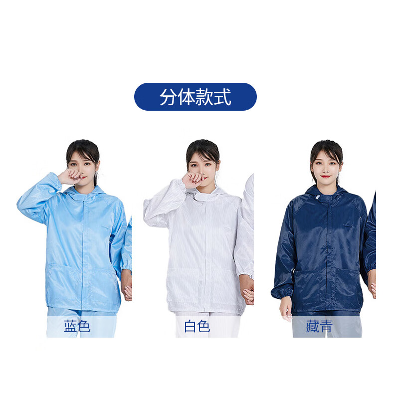 Qingxiao Anti-Static Dustproof Two-Piece Cleanroom White L Purification Paint Spray Protective Workwear