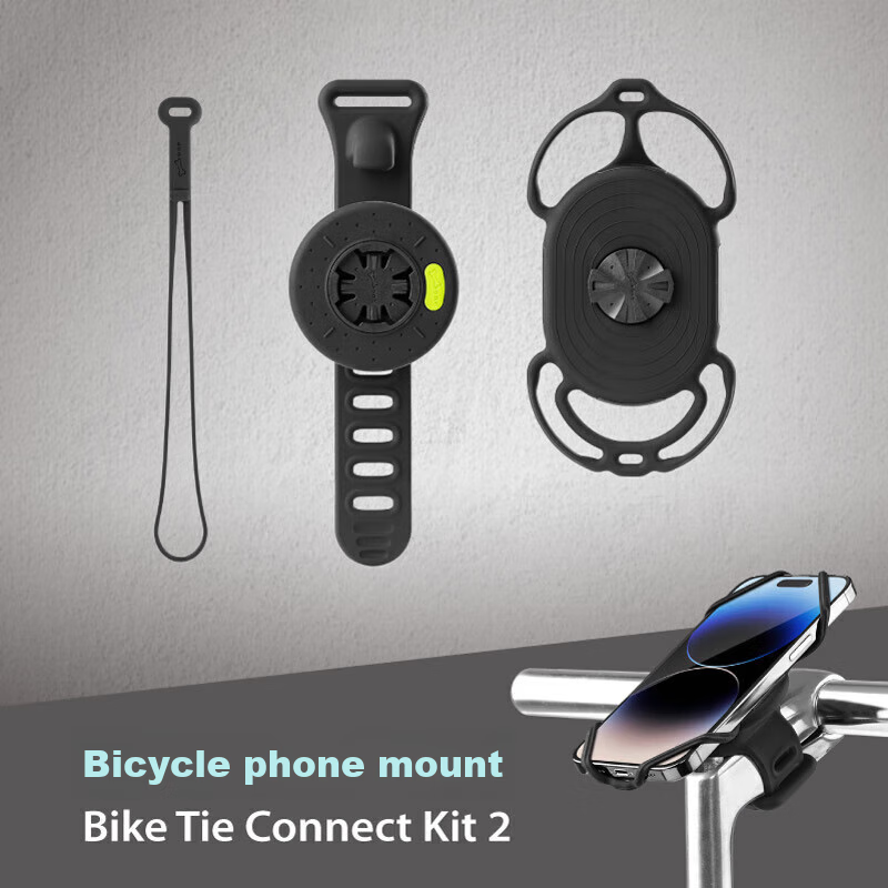 Bone Road Bike Phone Mount, Silicone Shock-Absorbing Quick-Release Cycling Phone Holder, Compatible with Garmin Bike Computer