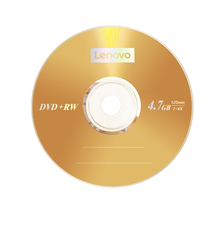 Lenovo DVD-RW Discs, 1x-4x Speed, 4.7GB Capacity, Blank Discs, Erasable, Reusable, Archive Series, 10-Pack in Cartridge, Data Backup, Stable Burning 4