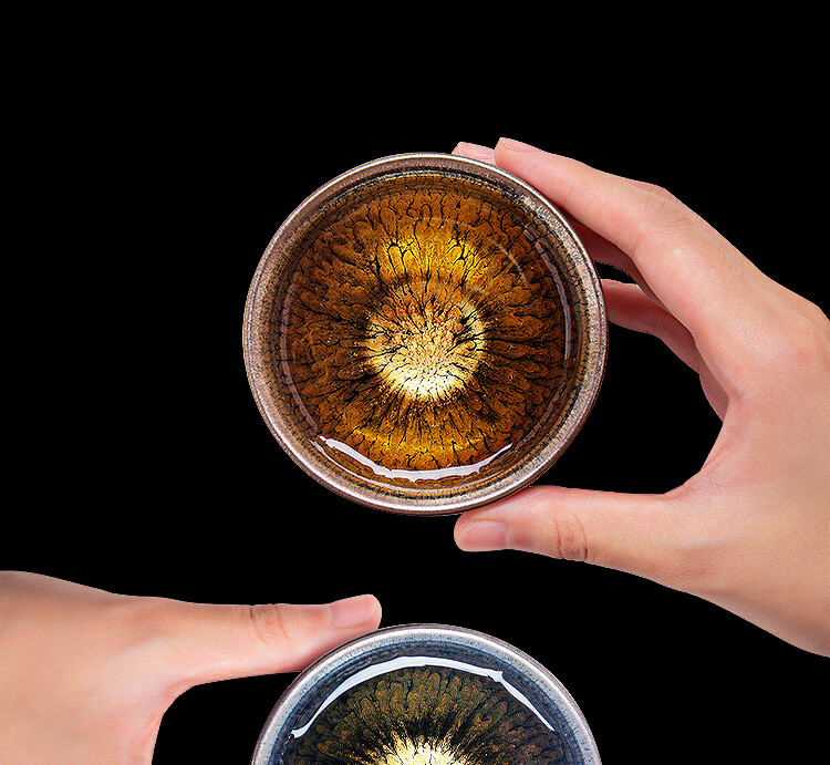 Danyi Jian Zhan Tea Cup Intangible Cultural Heritage Master Cup Tea Set Tasting Cup Gift Box - Jin Baihua 3