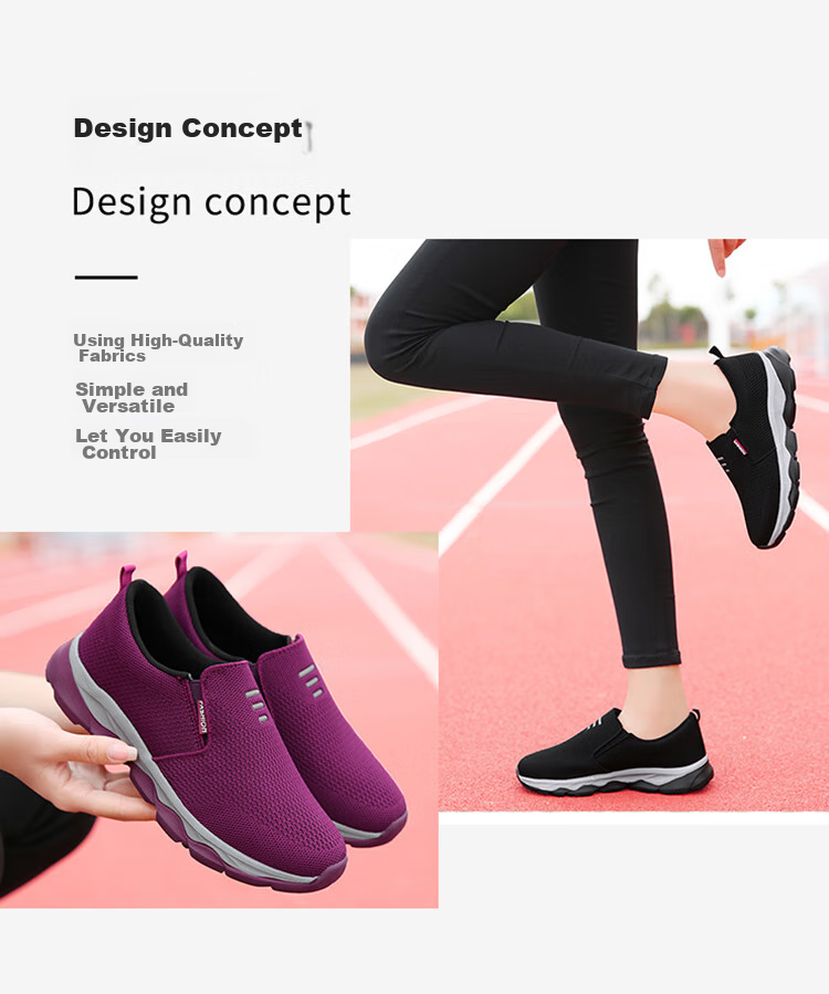 Pounise Middle-Aged And Elderly Walking Shoes, Comfortable And Lightweight Mom Shoes for Women, PYX-LK6952, Black, Size 37 2