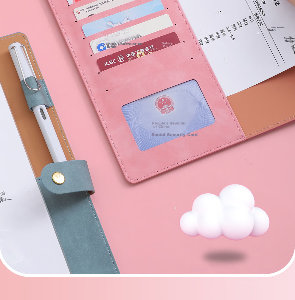 Jiaranheng Horse Year Handheld Pregnancy Check-Up Organizer, Prenatal Report Form, Maternity Pregnancy Record Book, Ultrasound Examination Form, File Folder, Large Capacity Collection Book, Pink 19