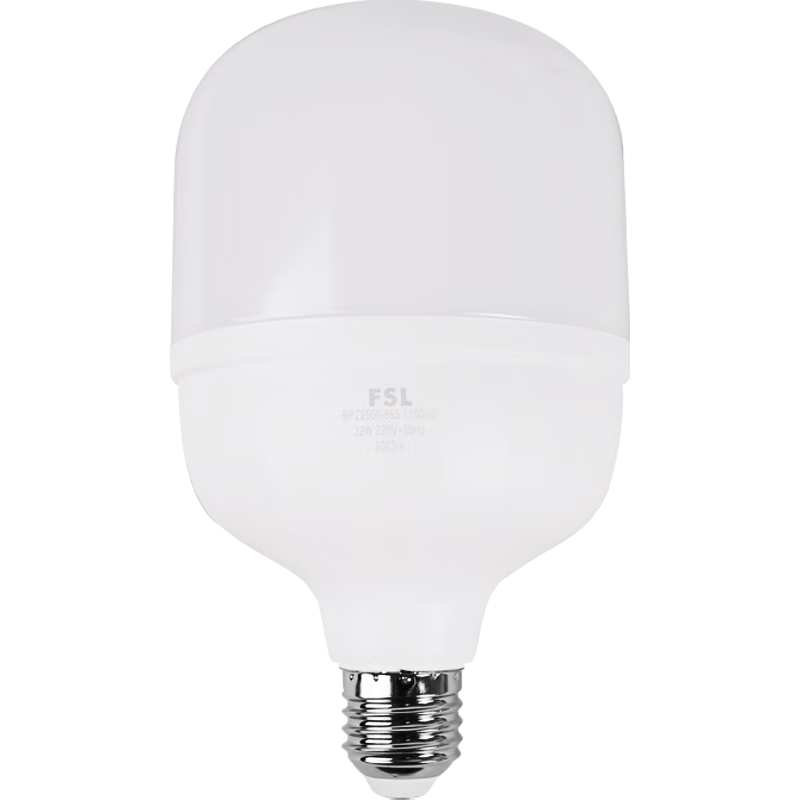 FSL Foshan Lighting LED Bulb 30W Cylindrical Energy-Saving High-Power Bright Light Bulb E27 Screw Base White Light (6500K)