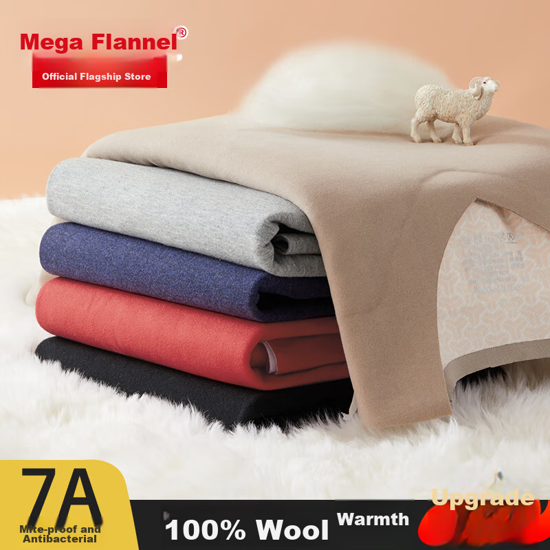 Bejirog 100% Wool Men's Thermal Vest, Fleece-Lined Thick Undershirt, Sleeveless Undershirt Vest for Heat Generation And Warmth