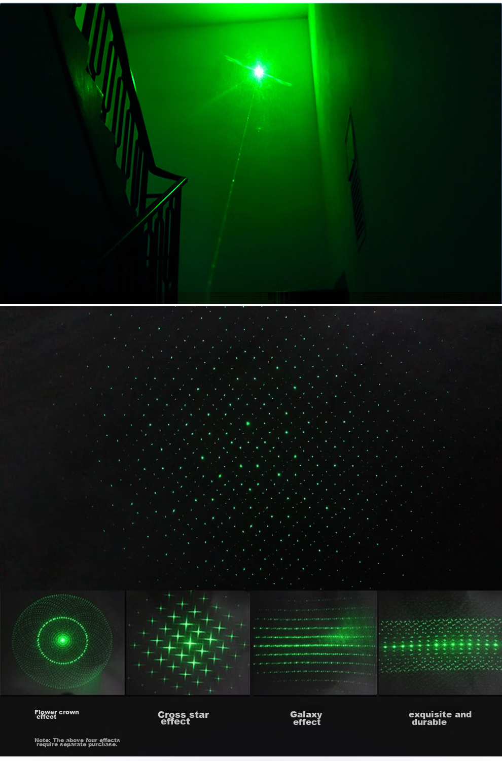 MOTIE M306 Laser Pointer, Green Light Outdoor Laser Positioner, Astronomical Star Pointer, High-Power Long-Range Flashlight, for Construction Sites And LED Screens, Specialized Infrared Rechargeable 4