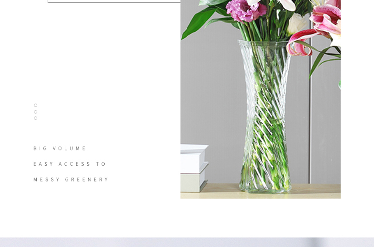 Jidukongjian Glass Vase, Living Room Decoration, Desktop Ornament, Hydroponic Flower Arrangement, Transparent Glass Vase, Diamond-Shaped, Lucky Bamboo 17