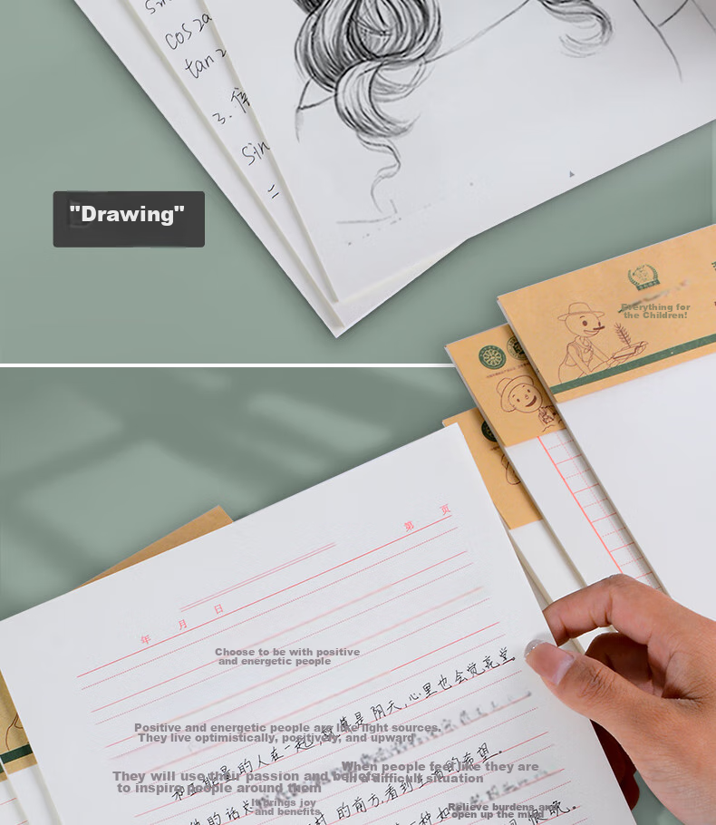 Duoliboshi 3 Packs of 16k22 Sheets Math Homework Paper (With Dots), Draft Paper, Math Paper, Student-Specific Practice Paper, School-Specified, Teacher-Recommended, Eye-Protecting, Thickened [Best-Selling Product] 13